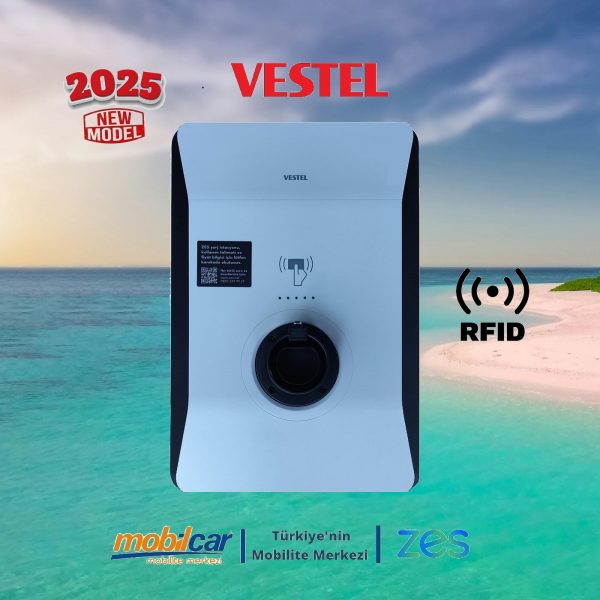 Vestel ZES Elektrikli Araç RFID Şarj İstasyonu Kablolu 22KW 32A 5 Metre 2025 - Görsel 5